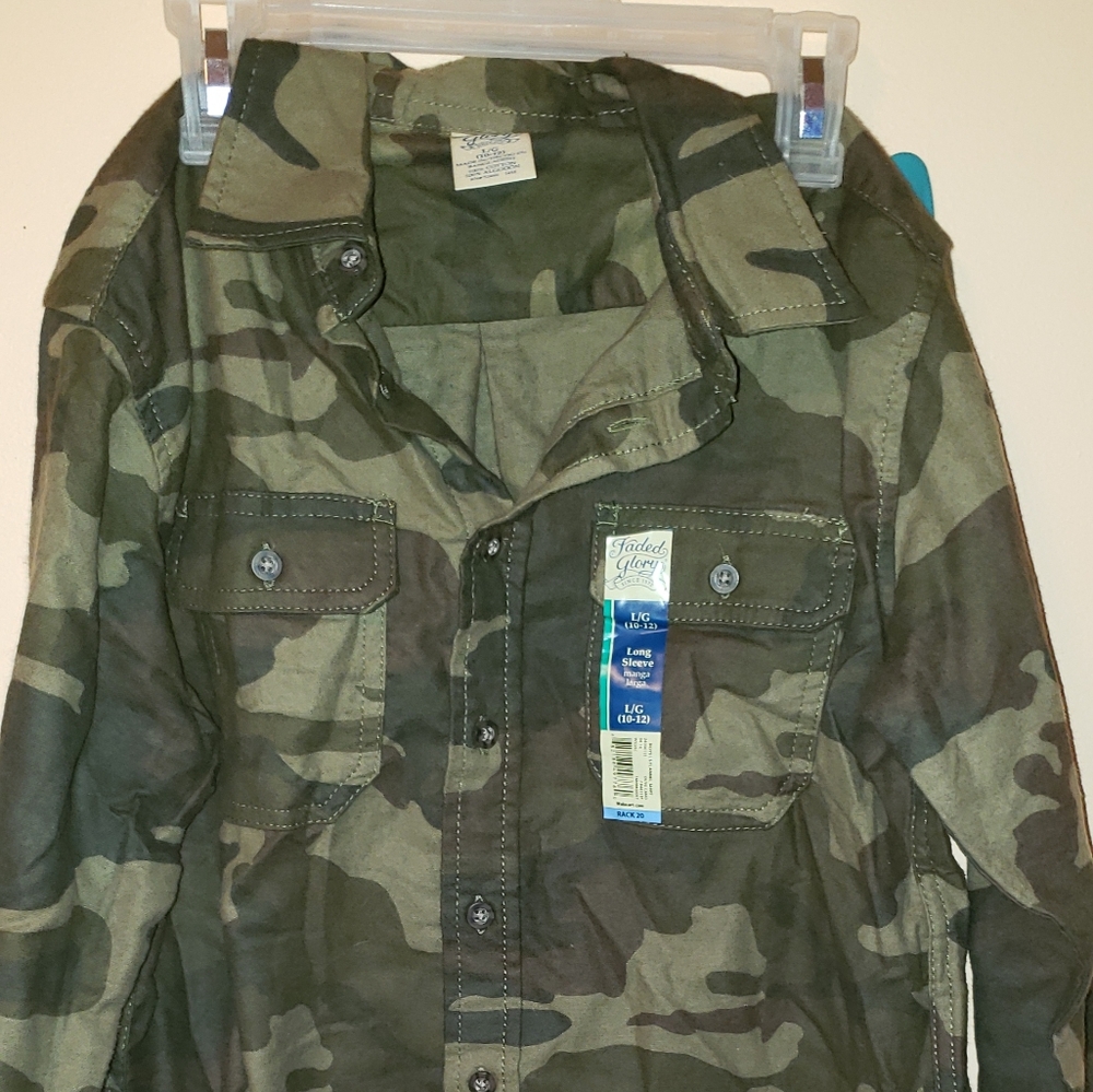 Boys faded glory long sleeve flannel